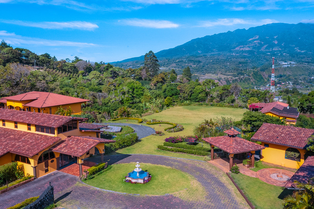 Aerial mountain view