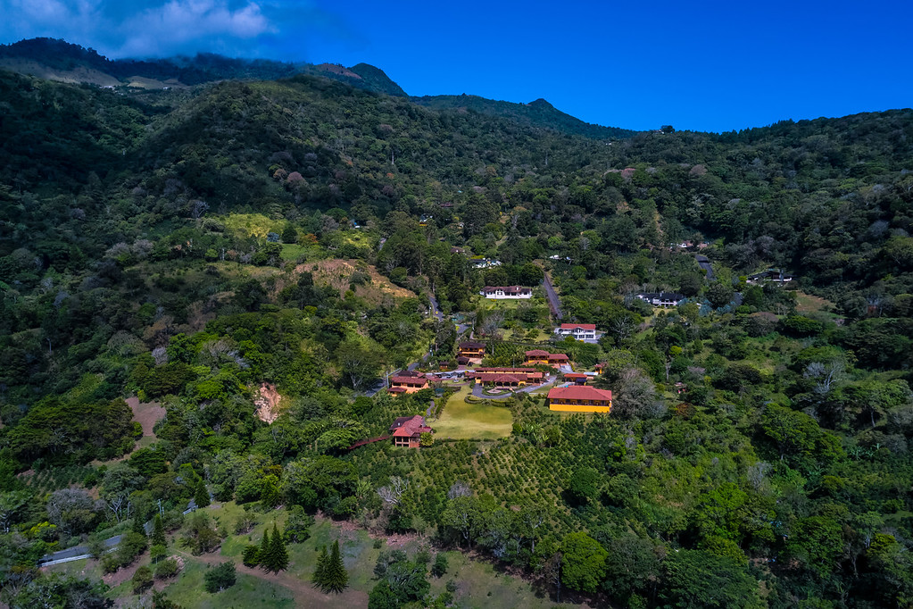 Aerial resort view